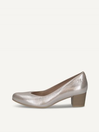 Caprice Pumps - Taupe Metallic