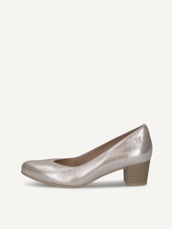 Caprice Pumps - Taupe Metallic