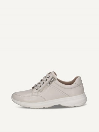Caprice Sneaker - Cremeweißes Nappaleder