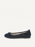 Caprice Ballerina - Ozeanfarbenes Wildleder