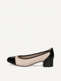 Caprice Pumps - Beigefarbenes Kammleder