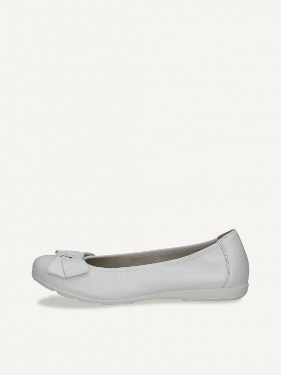 Caprice Ballerina - Weißes Hirschleder