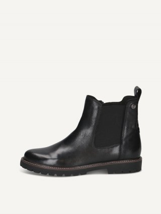 Caprice Stiefelette - Schwarzes Nappaleder