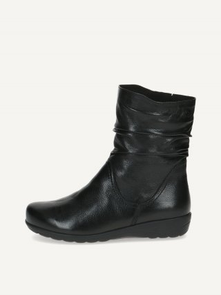 Caprice Stiefelette - Schwarzes Nappaleder