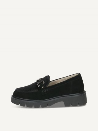 Caprice Slipper - Schwarzes Wildleder