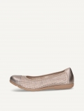 Caprice Ballerina - Taupe Metallic