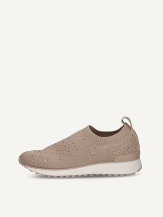 Caprice Sneaker - Sandfarbener Strick