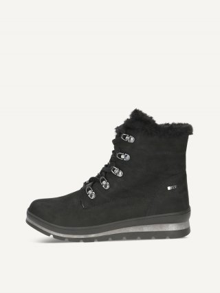 Caprice Stiefelette - Schwarzes Nubukleder