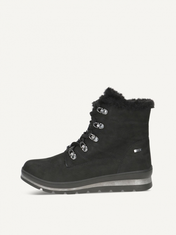 Caprice Stiefelette - Schwarzes Nubukleder