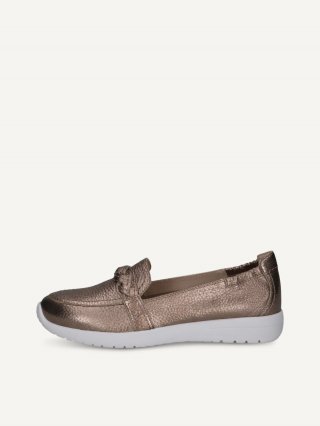 Caprice Slipper - Taupe Metallic-Deer