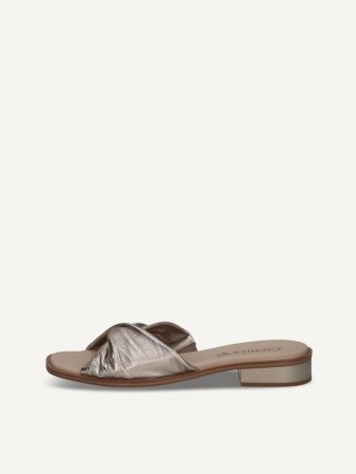 Caprice Pantolette - Taupe-Metallic