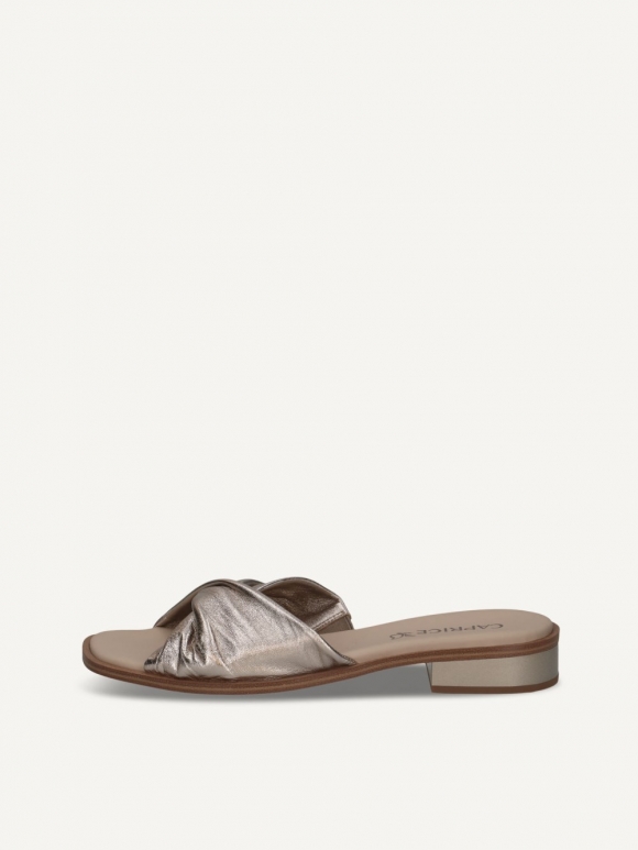 Caprice Pantolette - Taupe-Metallic