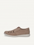 Caprice Slipper - Taupefarbenes Kammleder