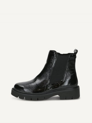 Caprice Stiefelette - Schwarzes Nappaleder