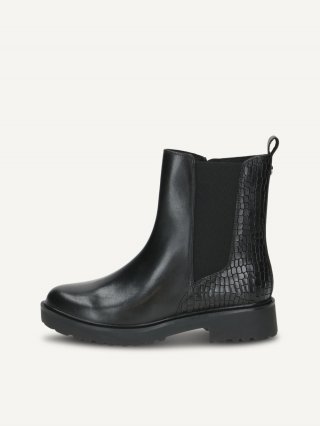Caprice Stiefelette - Schwarzer Kammleder