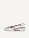 Caprice Slingpumps - Weißes Naplak