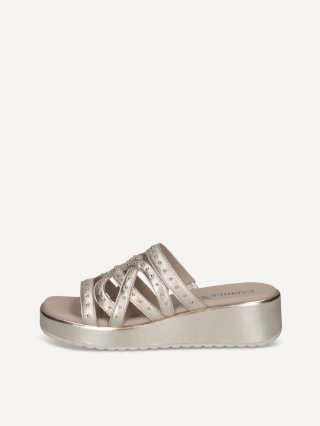 Caprice Pantolette - Hellgold-Metallic