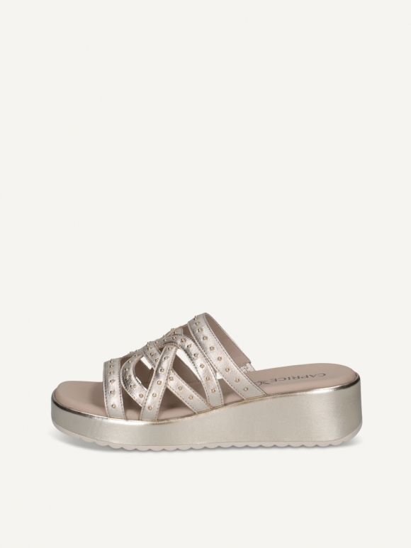 Caprice Pantolette - Hellgold-Metallic