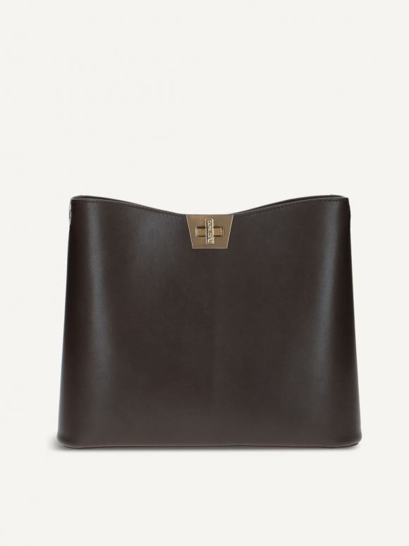 Caprice Handtasche - Dunkelbraunes Nappaleder