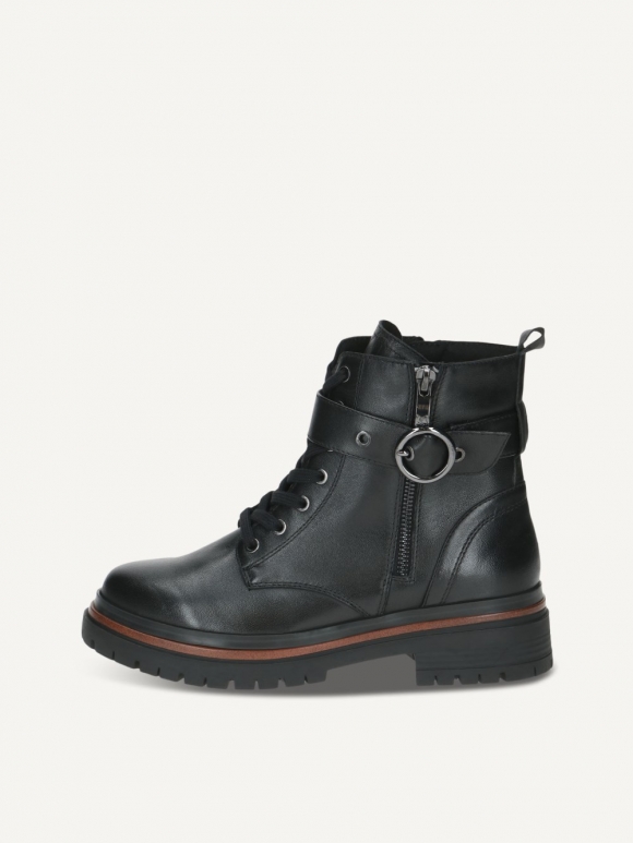 Caprice Stiefelette - Schwarzes Nappaleder