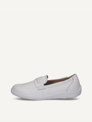 Caprice Slipper - Weißes Nappaleder