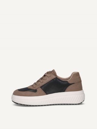 Caprice Sneaker - Taupe/Schwarz