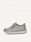 Caprice Sneaker - Taupe-Perlmutt-Hirschleder
