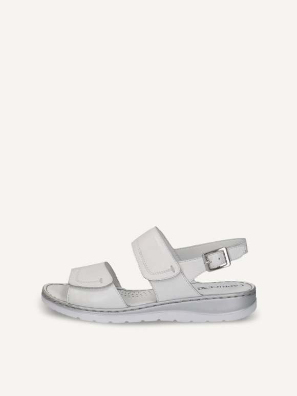 Caprice Sandalette - Weißes Nappaleder