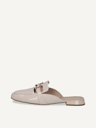 Caprice Sandalette - Schneefarbenes Nappaleder
