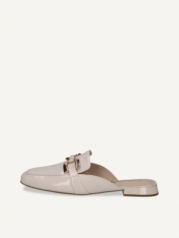 Caprice Sandalette - Schneefarbenes Nappaleder