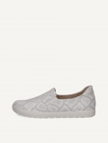 Caprice Slipper - Weißes Reptilleder