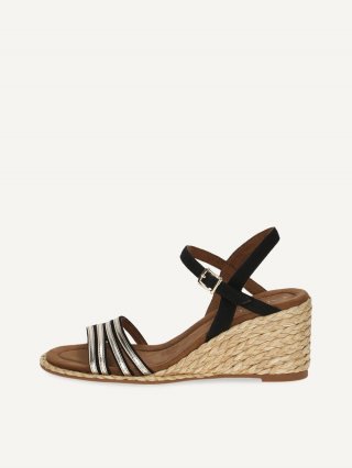 Caprice Sandalette - Schwarz/Gold