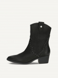 Caprice Stiefelette - Schwarzes Nubukleder