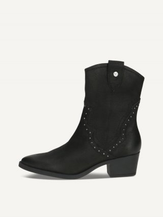 Caprice Stiefelette - Schwarzes Nubukleder