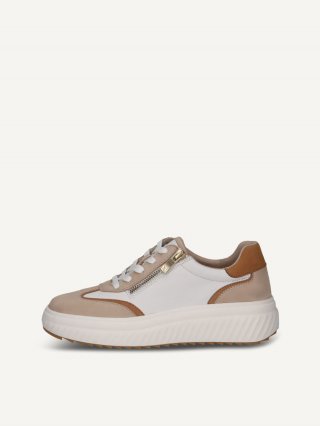 Caprice Sneaker - Weiß / Sand