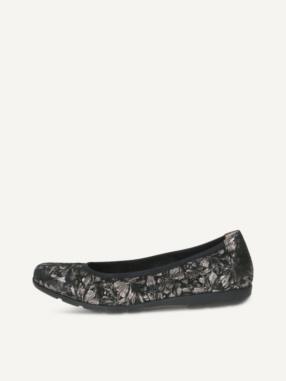 Caprice Ballerina - Schwarz/Gunmetal