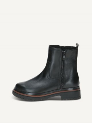 Caprice Stiefelette - Schwarzes Nappaleder