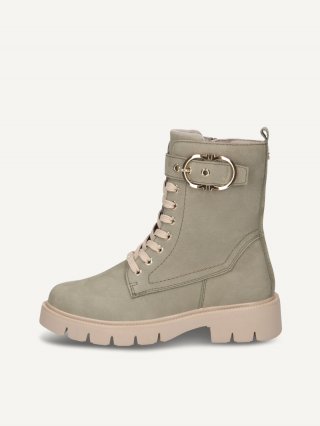 Caprice Stiefelette - Khaki-Nubukleder