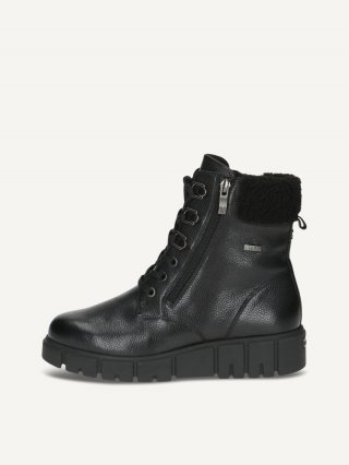 Caprice Stiefelette - Schwarzes Nappaleder