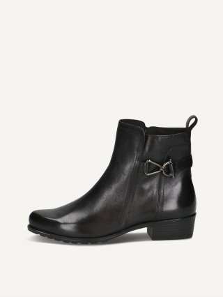 Caprice Stiefelette - Schwarzes Nappaleder