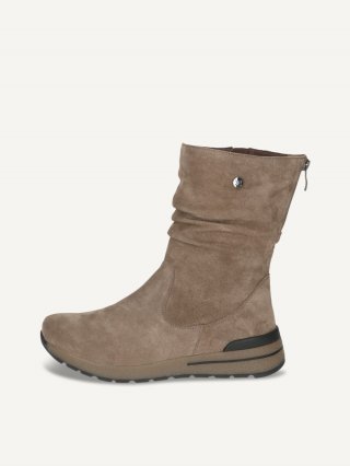 Caprice Stiefelette - Taupefarbenes Wildleder