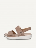 Caprice Sandalette - Rindenfarbenes Wildleder