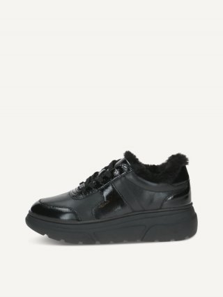 Caprice Sneaker - Schwarzes Kammleder