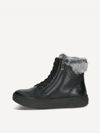Caprice Stiefelette - Schwarzes Nappaleder
