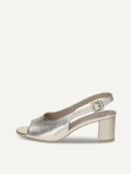 Caprice Sandalette - Hellgoldenes Metallkamm