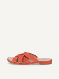 Caprice Pantolette - Orangefarbenes Wildleder
