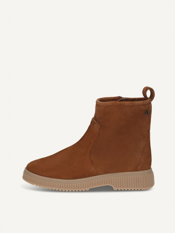 Caprice Stiefelette - Cognacfarbenes Wildleder