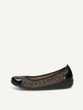 Caprice Ballerina - Schwarzer Leo-Kammleder