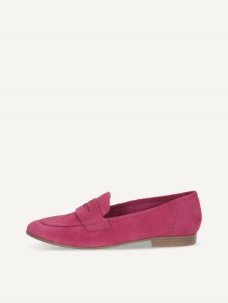 Caprice Slipper - Fuchsiafarbenes Wildleder
