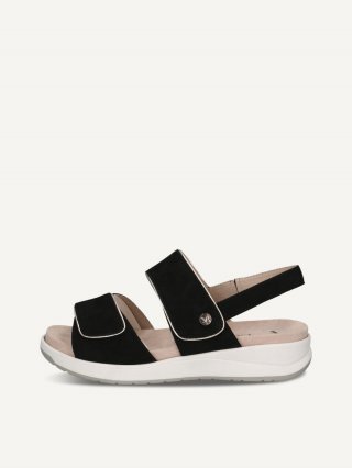 Caprice Sandalette - Schwarzes Wildleder